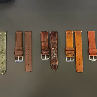 Lot of FIVE 19mm Leather Straps, only $60 for all five.