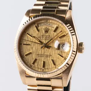 1978 Rolex Day-Date 18038 Champagne Linen Dial