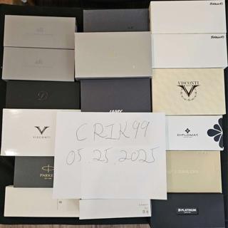 LOTS of Empty fountain pen box/packaging! Pilot 845, Sailor KOP PG, Pelikan m800, Lamy, Leonardo, Visconti, GvFC, ST Dupont, Parker, Platinum, Kilk, Diplomat...