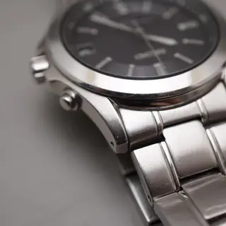 Seiko 7B22-0AY0 Dark Grey Dial Radio Wave Solar Quartz Watch JDM - $95