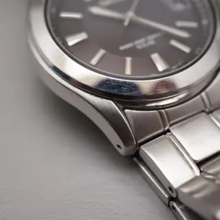 Seiko 7B22-0AY0 Dark Grey Dial Radio Wave Solar Quartz Watch JDM - $95
