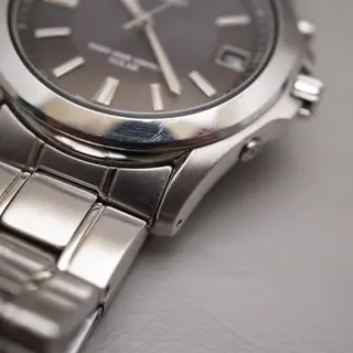 Seiko 7B22-0AY0 Dark Grey Dial Radio Wave Solar Quartz Watch JDM - $95