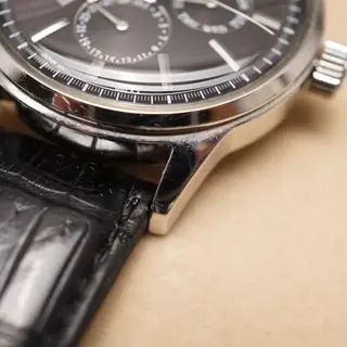 Seiko SARC017 6R21 Black Dial Power Reserve Day-Date JDM Automatic Watch - $595