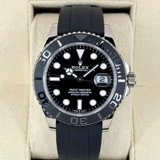 2024 Rolex Yacht-Master 42mm 226659 White Gold Oysterflex Black Dial - $28,250
