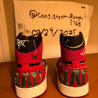 Air Jordan Knit 1’s YSL Custom Owned By Young Thug - Size 8.5 - $3,000 Shipped or Pickup In Houston , Tx