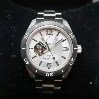 Orient Star RK-AT0107S Open Heart Power Reserve Divers Automatic Watch JDM White - $475