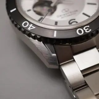 Orient Star RK-AT0107S Open Heart Power Reserve Divers Automatic Watch JDM White - $475