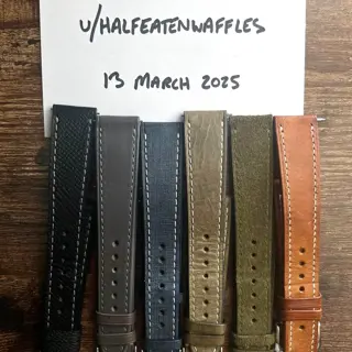 (6) Tuns 19mm Leather Straps