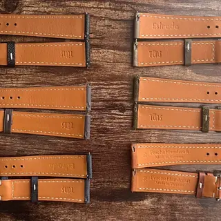 (6) Tuns 19mm Leather Straps