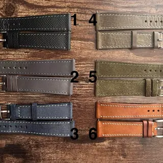 (6) Tuns 19mm Leather Straps
