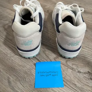 Brand New - New Balance 550 (White/Navy) - 10.5 (No box) - FREE AVIA w/ purchase - $55 Shipped