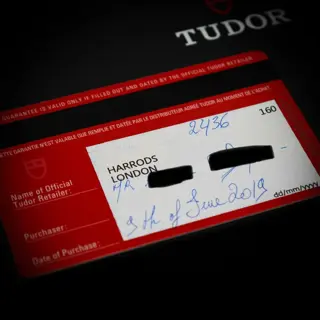Tudor Black Bay Harrods Edition - Box and Papers