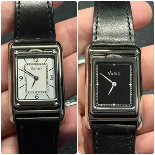 Vario VERSA reversible dual time - Black/Silver