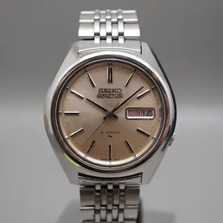 Vintage 1975 Seiko 5 Actus 7019-7060 Champagne Dial JDM Automatic Watch - $75
