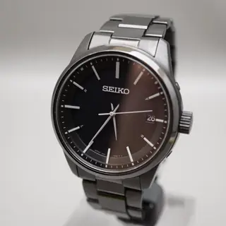 Seiko Selection SBTM257 7B24 Black Tone Radio Wave JDM Solar Quartz Watch - $120