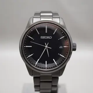 Seiko Selection SBTM257 7B24 Black Tone Radio Wave JDM Solar Quartz Watch - $120