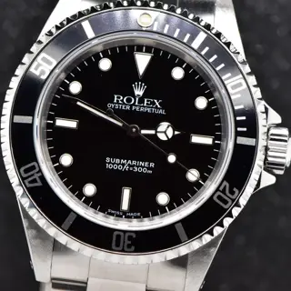 2000 Rolex Submariner No Date 40mm Stainless Steel Black Dial 14060 Watch