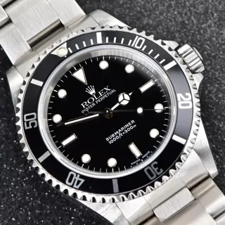 2000 Rolex Submariner No Date 40mm Stainless Steel Black Dial 14060 Watch