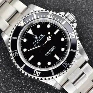 2000 Rolex Submariner No Date 40mm Stainless Steel Black Dial 14060 Watch