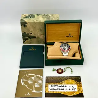 1978 Rolex GMT-Master "Pepsi" 40mm 1675 Oystersteel Oyster Bracelet Black Dial - $12,000