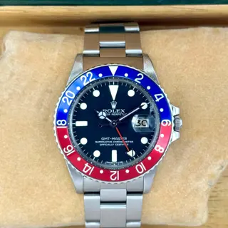 1978 Rolex GMT-Master "Pepsi" 40mm 1675 Oystersteel Oyster Bracelet Black Dial - $12,000