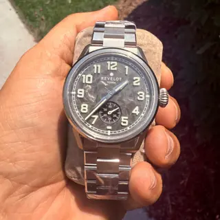 Revelot Terra Forged Carbon Luminova Steel – 38mm Automatic – NEW
