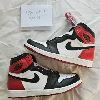 (Repost)Jordan 1 Retro Black Toe (2016) Size 9.5M $340 shipped, $20 less from last post