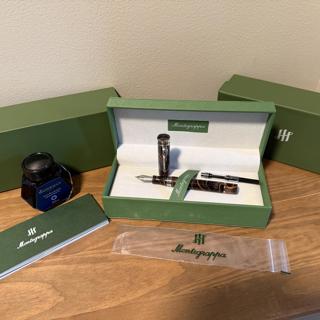 MINT Montegrappa Ducale Tramonto Medium Nib Fountain Pen (Venice/Murano Glass Style). Includes Waterman Ink. 50% Goes to Animal Charity