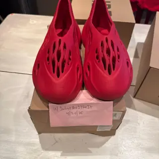 used Yeezy foam runner vermillion size 12 $125 shipped see
