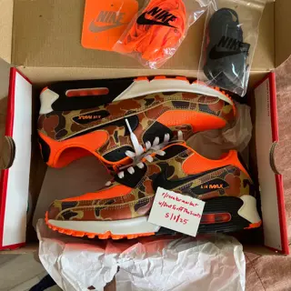 DS Jordan X Union LA x BBS Summer of 96 (9.5), VNDS Air Max 90 Duck Camo Orange (9.5), VNDS Air Max 97 Nintendo 64, & SB Janoksi Beach 9 $BELOW COMPS! Prices below