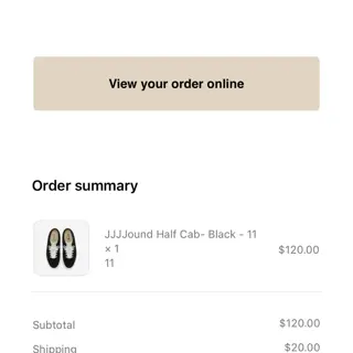 Vans x JJJJOUND Half Cab Black - sz 11