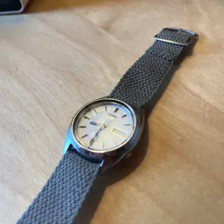 Seiko SNXF05 - Graph Paper - and Linen Melange Perlon Strap bonus [Excellent condition | $120 shipped CONUS]