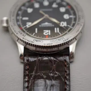 Longines L2.611.4 Swissair GMT World Timer Avigation Swiss Automatic Watch - $695