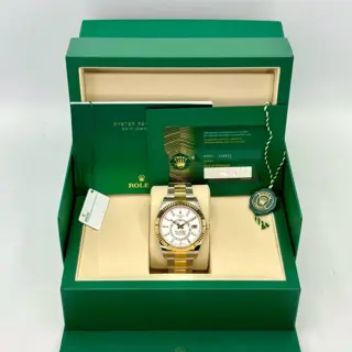 NEW 2025 Rolex Sky-Dweller 42mm 336933 Oyster White Dial - $24,000