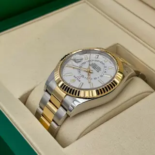 NEW 2025 Rolex Sky-Dweller 42mm 336933 Oyster White Dial - $24,000