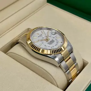NEW 2025 Rolex Sky-Dweller 42mm 336933 Oyster White Dial - $24,000