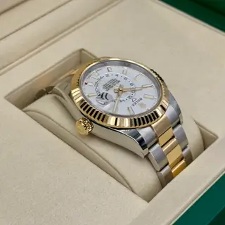 NEW 2025 Rolex Sky-Dweller 42mm 336933 Oyster White Dial - $24,000