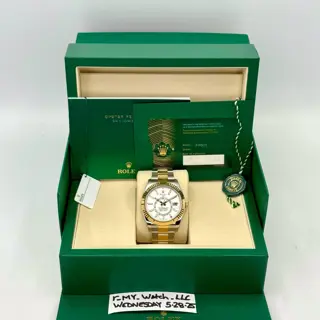 NEW 2025 Rolex Sky-Dweller 42mm 336933 Oyster White Dial - $24,000