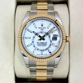 NEW 2025 Rolex Sky-Dweller 42mm 336933 Oyster White Dial - $24,000
