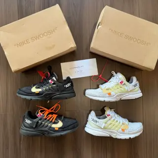 size 11 off-white Nike presto white and black - $500 for both shipped