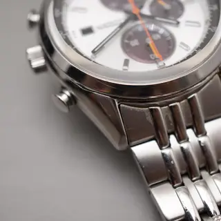 Citizen Eco-Drive CA0450-57A Panda Dial JDM Solar Quartz Chronograph Watch - $195
