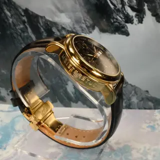 Montblanc Meisterstück Chronograph Automatic 36mm 7001 Gold Plated - New Strap - New Crystal