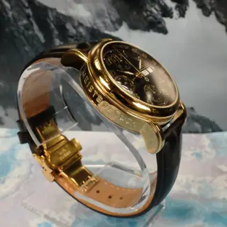 Montblanc Meisterstück Chronograph Automatic 36mm 7001 Gold Plated - New Strap - New Crystal