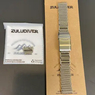 ZULUDIVER 20mm Shark Mesh Bracelet
