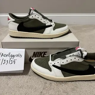 DS Size 12 Travis Scott Jordan 1 Low Medium Olive ($490 Shipped)