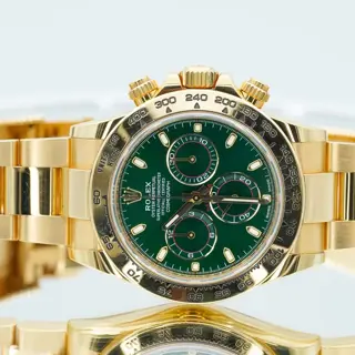 2020 Rolex Daytona 116508 “John Mayer” 18K Yellow Gold Green Dial BOXES/PAPERS