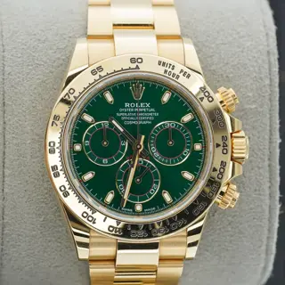 2020 Rolex Daytona 116508 “John Mayer” 18K Yellow Gold Green Dial BOXES/PAPERS