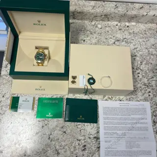 2020 Rolex Daytona 116508 “John Mayer” 18K Yellow Gold Green Dial BOXES/PAPERS