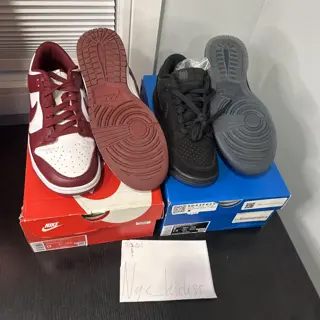 dunk low team red Sz 9 $50 dunk low undefeated Sz 6 worn 1x $100