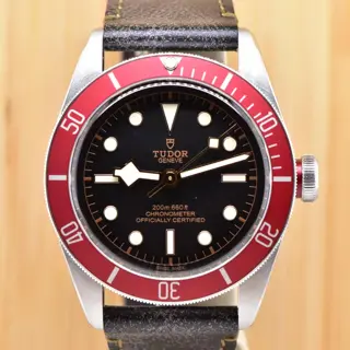 Tudor Black Bay 41mm Stainless Steel Burgundy Bezel 79230R with Box & Hang Tag